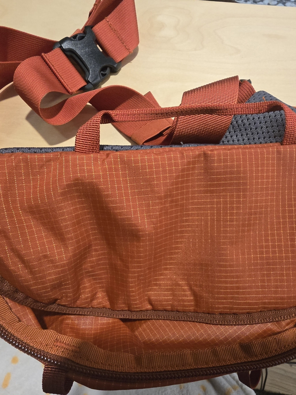 REI Unisex Co-op Trail 5 Waistpack Burnt Orange / Tapenade colorway Sustainabke - Picture 2 of 12